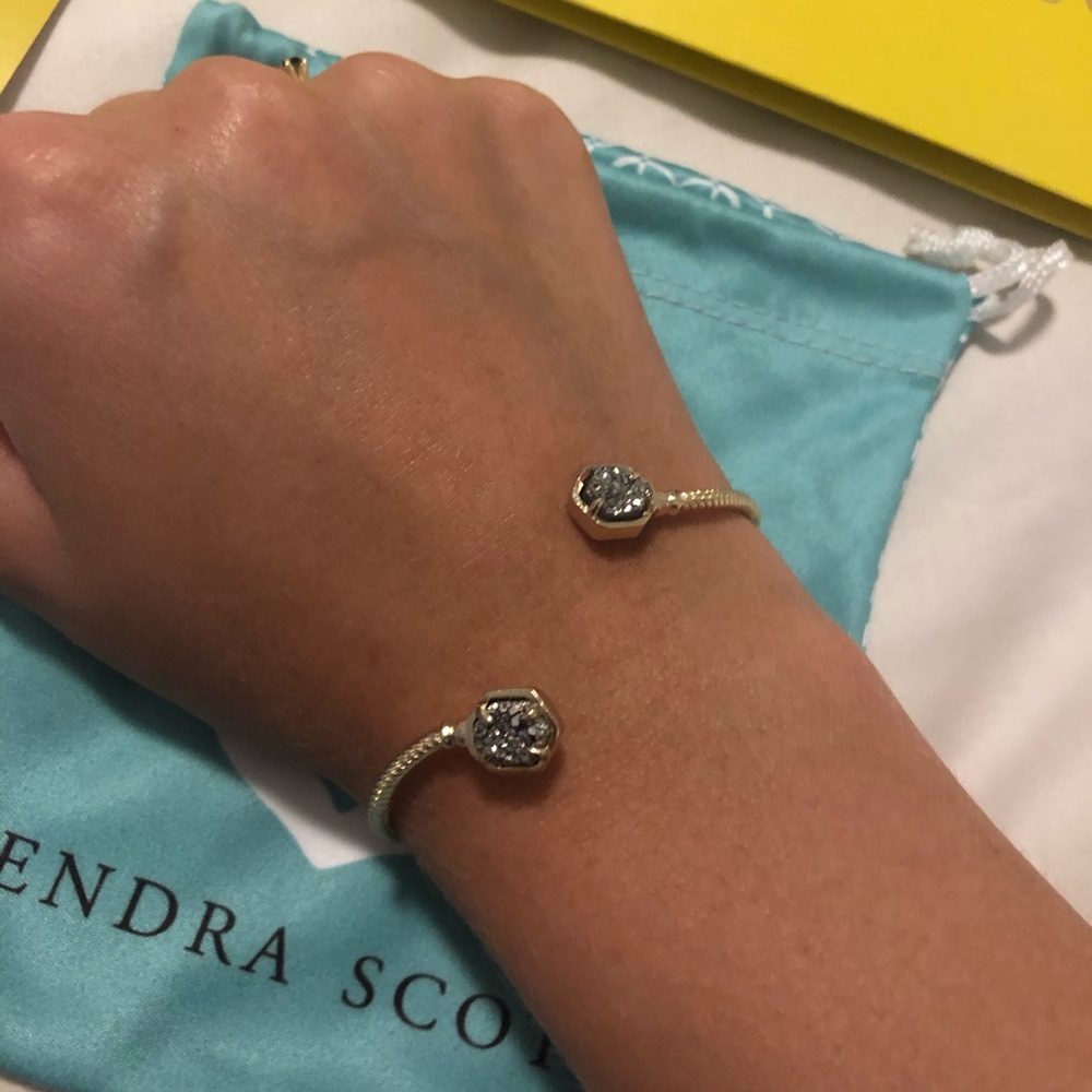 Kendra Scott Jamie Bracelet in Gold & Plat. Drusy
